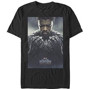 Marvel Unisex T-shirt met korte mouwen Black Panther-Tchalla, zwart, XL, SCHWARZ