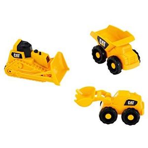 klein Theo 3236 Cat Set bouwmachines I met vrachtwagen kiepbak vrachtwagen bulldozer en rups I speelgoed voor kinderen vanaf 18 maanden