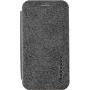 Commander Curve Book Case Deluxe beschermhoes voor Samsung A54 5G donkergrijs