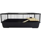 Grosvenor XL kooi voor kleine dieren, 100 x 54 x 39 cm, zwart