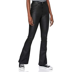 Dr. Denim Moxy Flare damesjeans, Zwart metaal