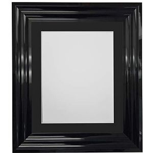 FRAMES BY POST Firenza fotolijst 50 x 70 cm zwart glanzend kunststof met zwarte rand