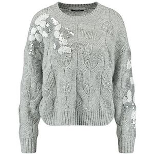 Taifun 472413-15312 Dames sweatshirt, Silver Shine patroon