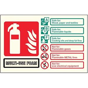 Brandblusser-identificatie, zelfklevend, veelzijdig bruikbaar, van schuimstof