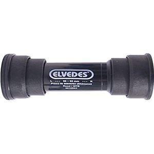Elvedes Press-Fit BB86/92 E-bike trapas voor volwassenen, uniseks, zwart, standaard