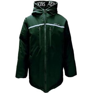 REDSKINS JUNIOR Parka fleece, thermische jas, warme kleding, waterdichte jas, kinderen, jongens, meisjes, model 2025, grijs, maat 12 jaar