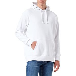 HRM Uniseks sweatshirt met capuchon, wit, XL, Wit
