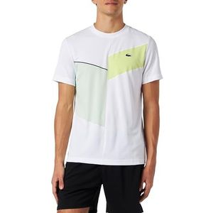 Lacoste Th1797 Sportshirt met lange mouwen voor heren, Wit/Limeira Arielle-Mar