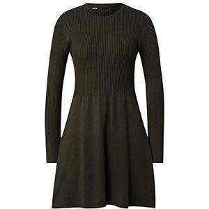 Only Onlalma L/S O-Neck Dress KNT Noos Damesjurk, Hars, XXL, hars