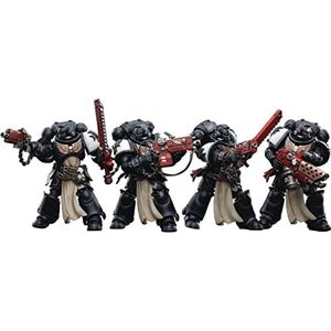Warhammer 40k set van 4 figuren 1/18 Black Templars Army Primaris Crusader Squad 12 cm