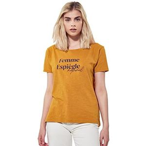 Kaporal - T-Shirt, regular, bedrukt, dames, Honing Beige