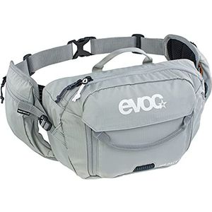 EVOC Unisex Evoc 3 en Pro Waist Bag Bum Bag voor fietstochten en trails HIP PACK, steengrijs, incl. 1,5 l drinkzak EU