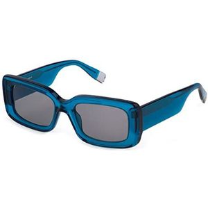 Furla Sfu630 V zonnebril voor dames, Transparant blauw (transparant azuur)