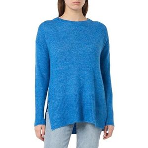 ICHI Ihkamara Dames Lang Ls Sweater, 184140/French Blue, S, 184140/French Blue