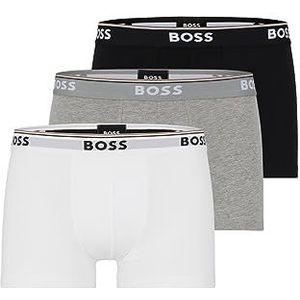 BOSS Set van 3 badpakken voor heren, wit, grijs, zwart, maat L, wit/grijs/zwart