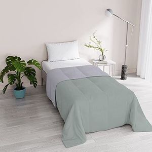 Italian Bed Linen Romantische zomerdeken, grijs/zilver, eenpersoonsbed,