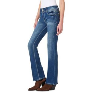 WallFlower Luscious Curvy Bootcut Mid-Rise Insta Stretch Juniors damesjeans (standaard en meer), Pure Chrystie