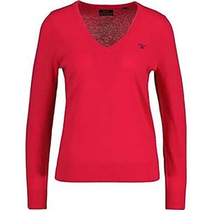 GANT MD. Laine d'agneau Extra Fine à col en V Sweater, Sunset Rose, XS Femme