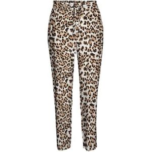 VERO MODA Vmeasy Joy Nw WVN Ga Pantalon ample pour femme, Tan/Aop : léopard, XS