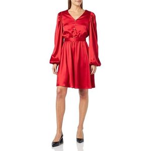 NALLY Robe pour femme, Rouge, S