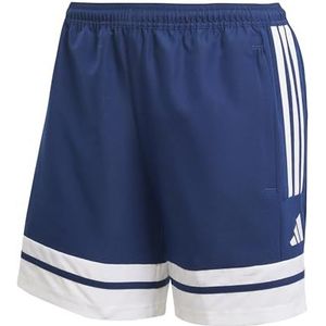 adidas Dames SQUADRA25 DOWNTIME WOVEN SHORT, Team Navy Blue 2/Wit, XL