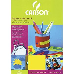Canson Rubber papier, A4, verschillende kleuren, 5 stuks