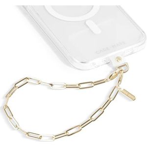 Case-Mate Telefoonriem met gouden metalen ketting - afneembaar telefoonkoord, handsfree polsband, verstelbaar telefoonhandvat, accessoires voor dames - iPhone 14 Pro Max/13 Pro