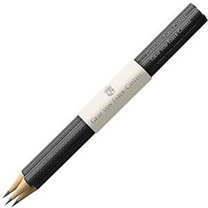 Faber-Castell Graf potloden, Guilloche, zwart, 3 stuks