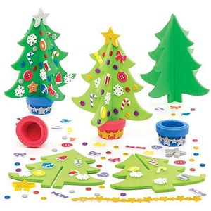 Baker Ross Ar802 Set van 4 viltstiften voor kerstboomdecoratie voor kinderen