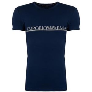 Emporio Armani Emporio Armani The New Icon T-shirt voor heren, ronde hals, 1 stuk, Inkt blauw