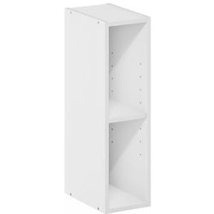 Furinno Fulda Ruimtebesparende boekenkast met 2 etages, 15 cm, wit