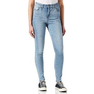 Urban Classics Dames Jeans Hoge Taille Skinny, blauw (Authentic Blue Wash 02291)
