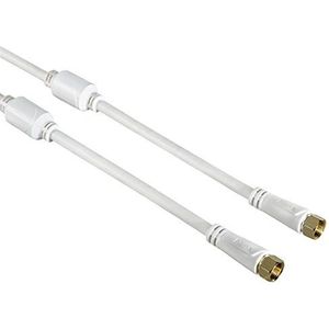Hama Sat-kabel, F-stekker - F-stekker, verguld, 3 m, 100 dB