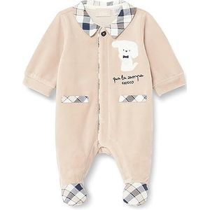 Chicco Chenille overall met voet, pyjama voor baby's en jongens, baby, jongens, Beige (617)