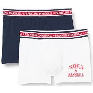 Franklin & Marshall Boxershorts voor heren, Wit/Blauw/Rood