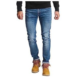 Kaporal - Slim Fit Jeans - Ezzyy - heren, Mosblauw