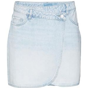 VERO MODA Vmbetty Gu3207 Shorts Wrap Denim Skirt Damesrok, Lichtblauw jeans