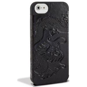 Maroo Drogo beschermhoes voor iPhone 5 (leer, drakenmotief) zwart