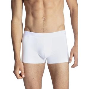CALIDA Clean Line Boxer Caleon Boxershorts, wit (001), small heren, Wit.