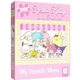 The OP USAopoly - Hello Kitty and Friends Puzzel: ""My Favorite Flavor"" - puzzel van 1000 stukjes - eindformaat 49 x 68 cm - leeftijd 8+ - Engels