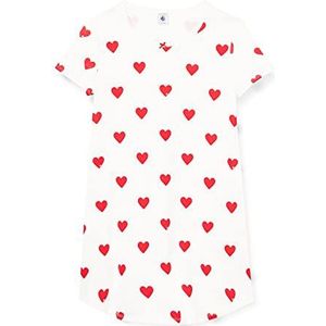 Petit Bateau Night T-shirt voor meisjes, Marshmallow/Terkuit