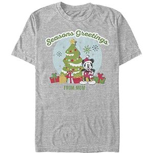 Disney T-shirt à manches courtes Mickey Classic Greetings From Mom Organic, Gris, XXL