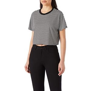 Koton T-shirt met korte mouwen dames, Black Stripes (02N)