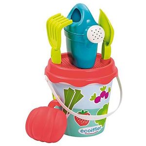 Ecoiffier Toys - 4282 - emmer gevuld met moestuin, 17 cm, strandspel voor kinderen, vanaf 18 maanden, gemaakt in Frankrijk