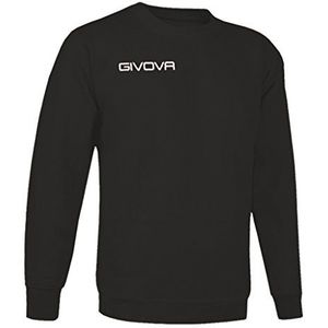 Givova Pullover met kraag, team, T-shirt, ronde hals, één dames, zwart.