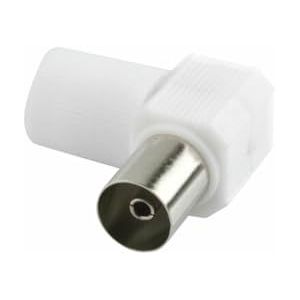 Fiche d'antenne coudée mâle, compatible avec TV, pour une connexion sûre et une optimisation du signal. Idéal pour améliorer la réception.