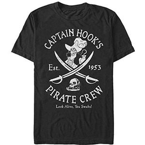 Disney Peter Pan Salty Crew Organic T-shirt met korte mouwen, zwart.
