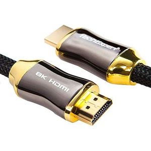 TechExpert HDMI-kabel 2.1, 8K, 4K, 120Hz, professionele Ultra HD 2160p, 4m, 3D, HDR 48GB/Sec eArc