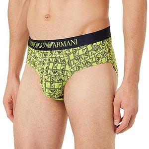 Emporio Armani Emporio Armani All Over Boxerlogo voor heren (1 stuk), Lime Ea logo