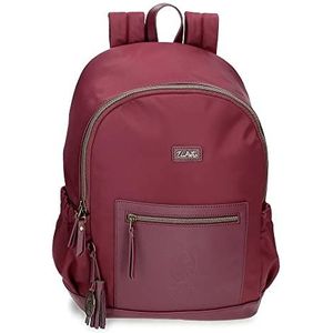 joumma bags,s.l. The Potra laptoprugzak van wol voor 13,3 inch (33,3 cm), rood, 30 x 40 x 15 cm, polyester en polyurethaan, rood, laptoprugzak, aanpasbaar aan de mand, rood, laptoprugzak, Rood, Laptoprugzak, aanpasbaar aan de mand